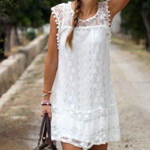 Aqua Lace Dress